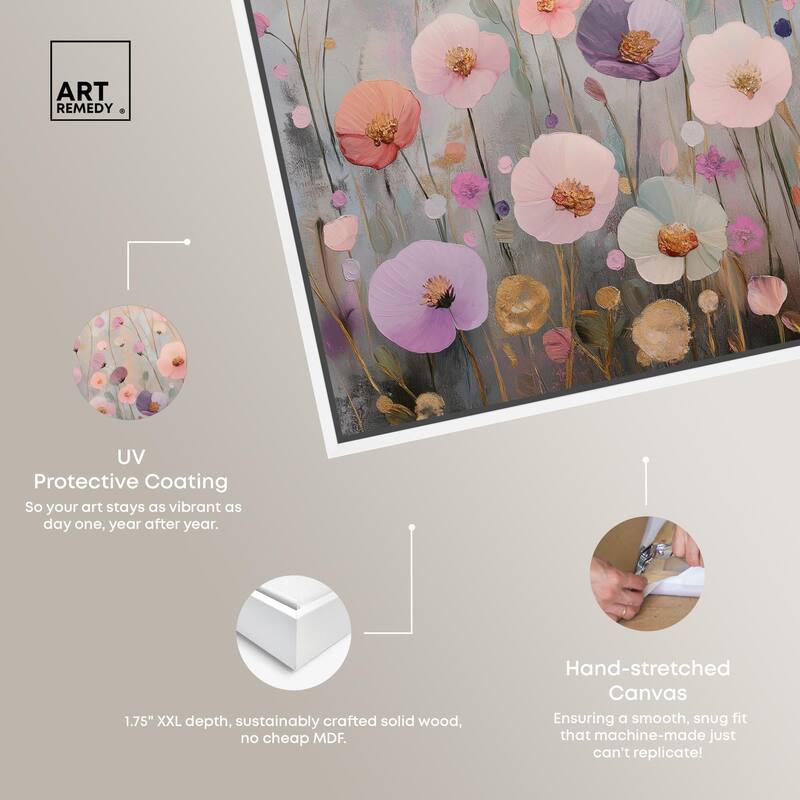 Tiny Blooms II Canvas by Art Remedy