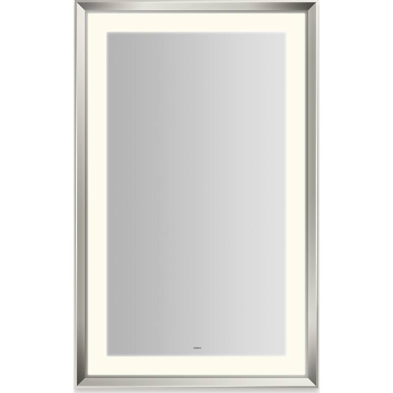 Robern YM2743RPCMD3K Sculpt 27"W x 43"H Rectangular Flat Metal Framed - Polished Nickel