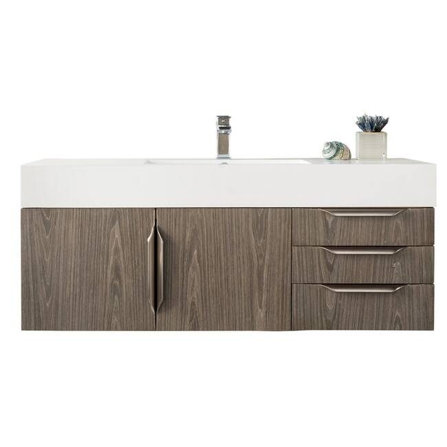 James Martin Vanities 983-V48-W-N-GW Columbia 48" Wall Mounted Single - Ash Gray