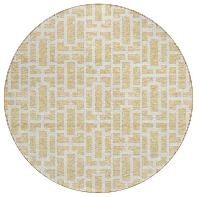 Machine Washable Indoor/ Outdoor Chantille Contemporary Geo Rug