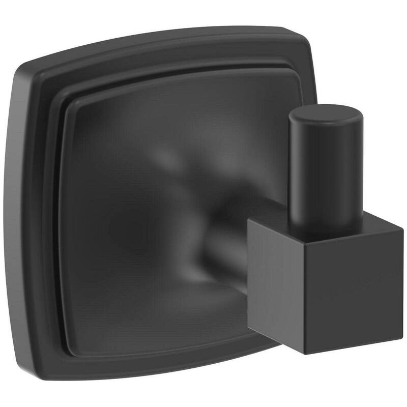 Amerock Stature Single Robe Hook - Matte Black
