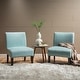 preview thumbnail 36 of 35, Kassi Ikat Pattern Accent Chair (Set of 2) by Christopher Knight Home - 22.50" L x 29.50" W x 32.00" H Light Blue