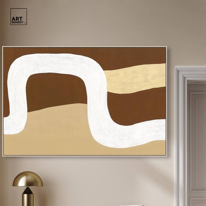 Minimal Wavy II Canvas by Art Remedy