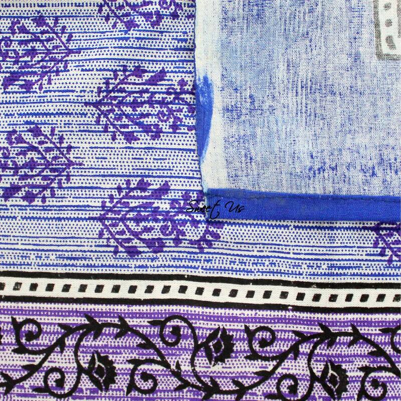 Cotton Ferrera Floral Tablecloth Rectangle Blue - 70 x 104 in