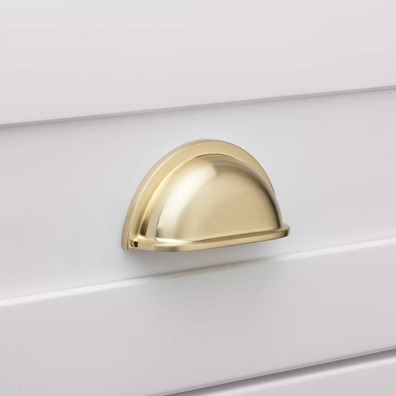 GlideRite 3 Inch Center to Center Classic Bin Pull Cabinet Hardware Cup Handle
