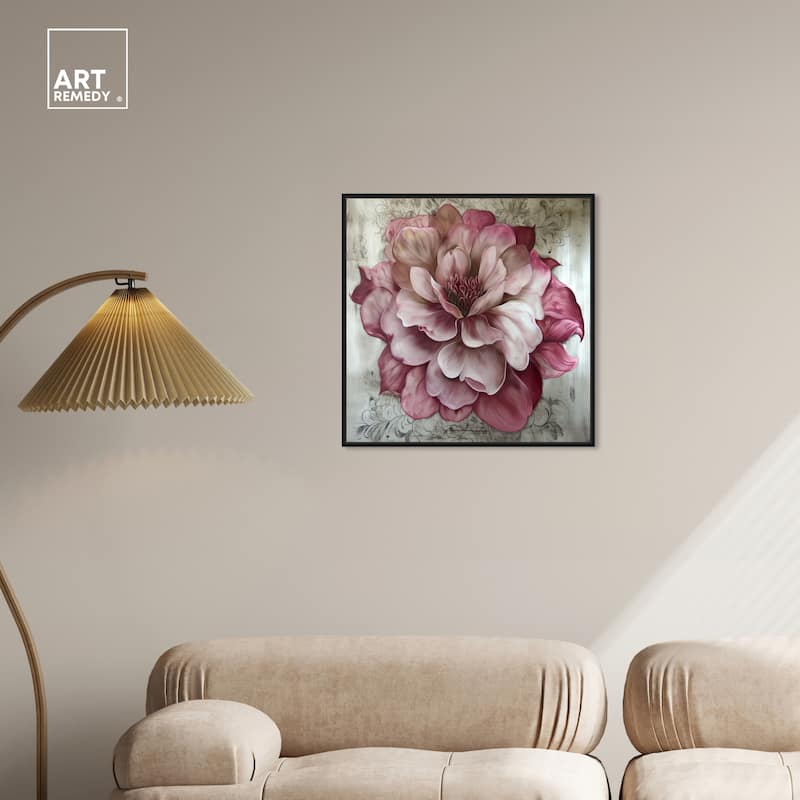 Art Remedy Darla Framed Floral Fine 1 Piece Canvas Wall Art