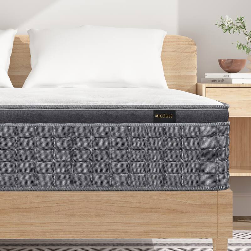 10 Inch Pillow Top Pocket Spring Mattress for Motion Isolation - Queen