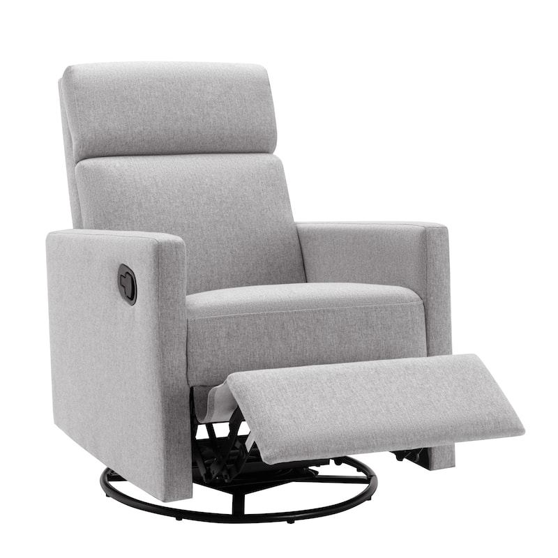 Modern Upholstered Swivel Rocker Recliner