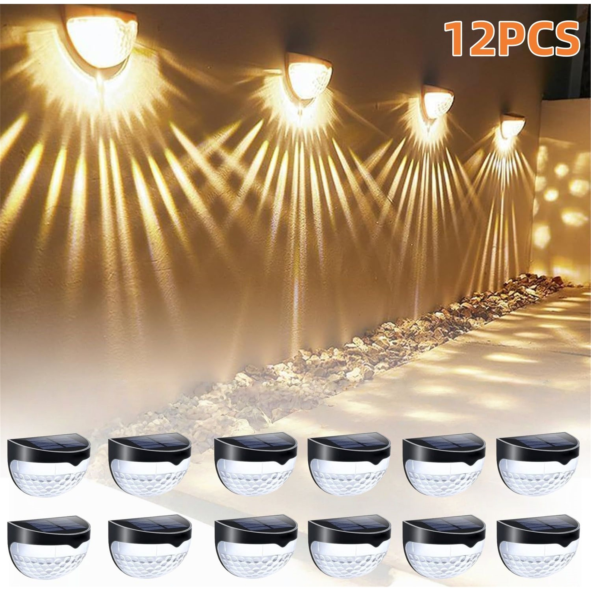 Multi-Purpose Solar Light Set (12-Pack) - Overstock - 43859381