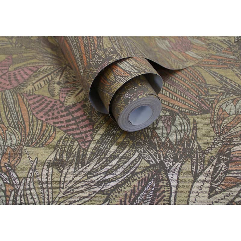 Susara Tropical Textured Eco-Foam Wallpaper – 396in x 20.8in