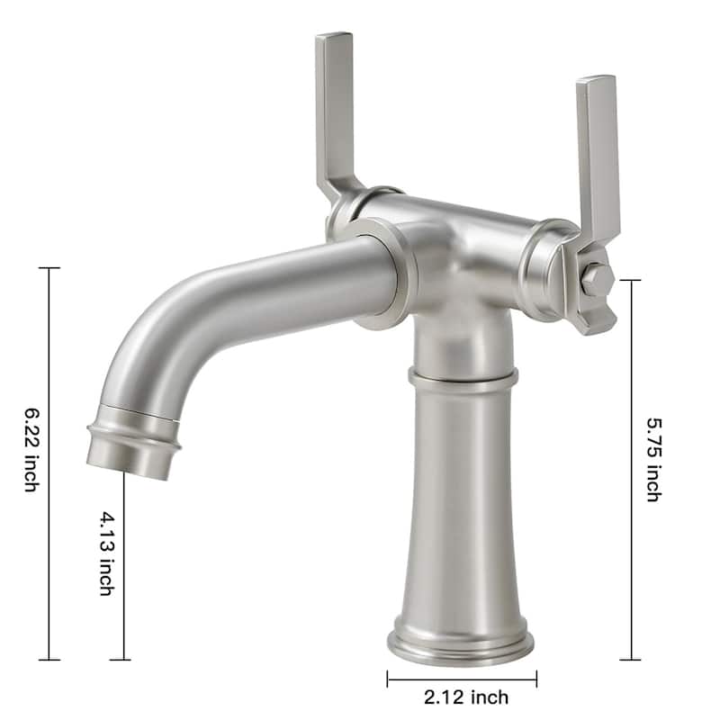 Industrial Style Two Handle Bathroom Faucet