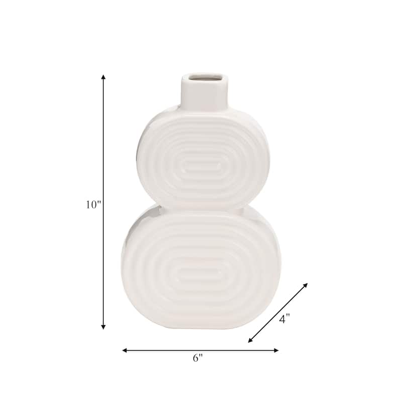 Sagebrook Home Stacked Circle Vase