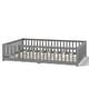 preview thumbnail 17 of 159, Wood Floor Bed with Safety Guardrails and Door