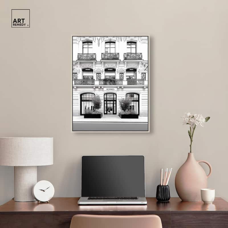 Lux Store Front Canvas by Art Remedy