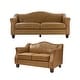 preview thumbnail 16 of 29, Franco Traditional Genuine Leather Sofa Set of 2 by HULALA HOME