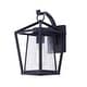 preview thumbnail 1 of 9, Maxim Artisan 12" Lantern Wall Sconce Black