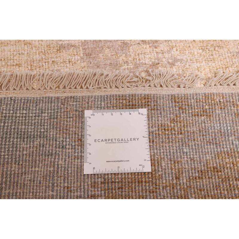 ECARPETGALLERY Hand-knotted Legacy Brown Silk, Wool Rug - 2'7 x 16'0