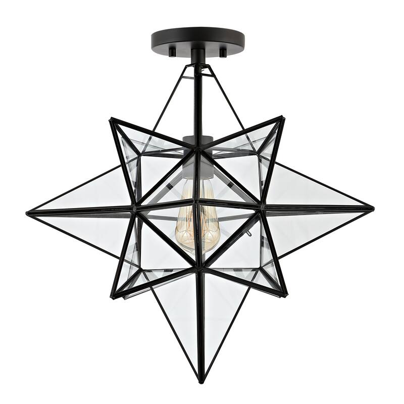 SAFAVIEH Lighting Santina Flush Mount - 19" W x 19" D x 19" H - 19Wx19Dx19H