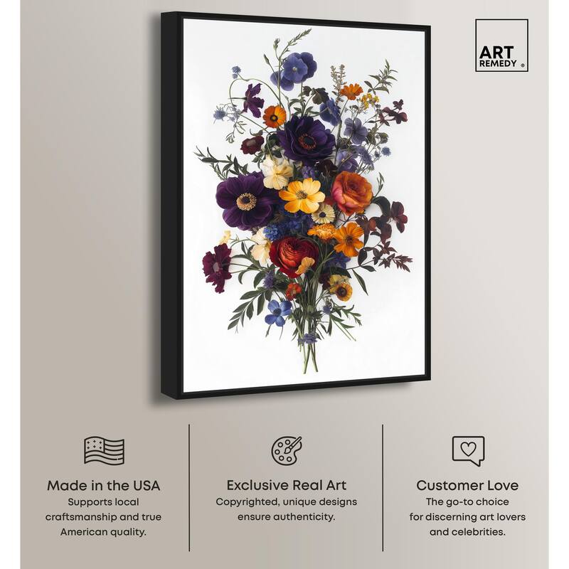 Regal Rose Riot III Canvas by Art Remedy