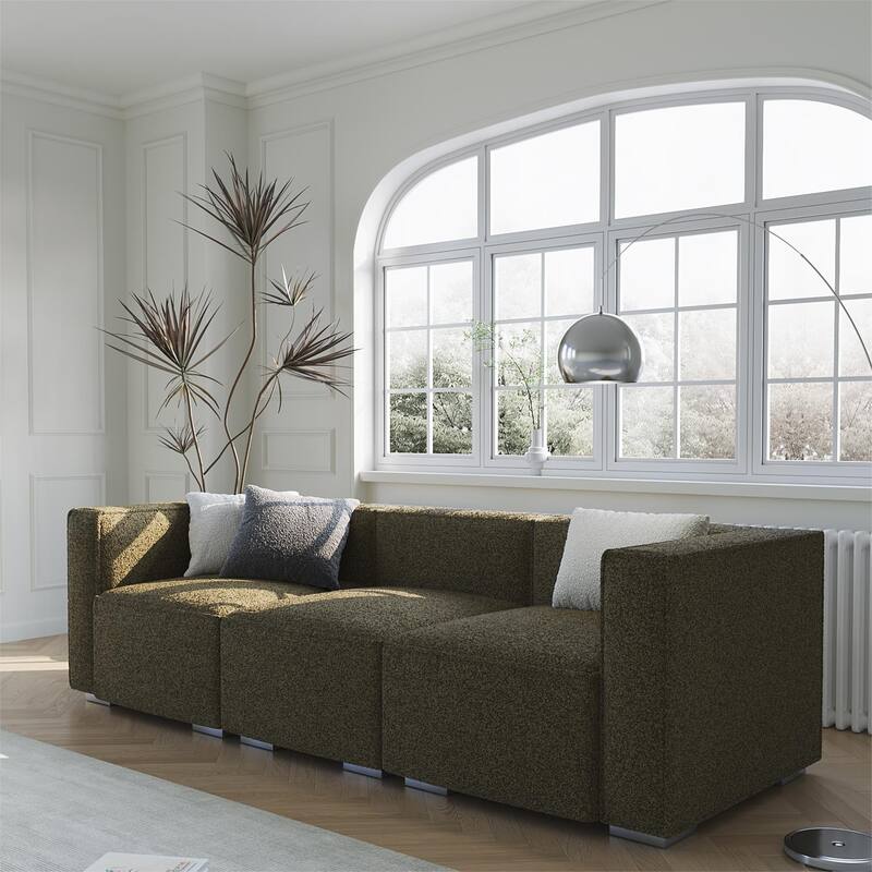Wayna 3-seater sofa, sofa with solid wood frame, Living Room Sofa - 31.5"*97"*7"