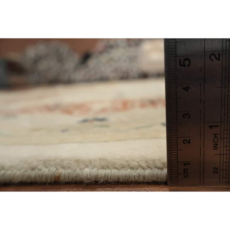 Hand Knotted Oriental 100% Wool Carpet Traditional All-Over Beige & Ivories Ziegler Area Rug - 10' 4'' X 8' 1''