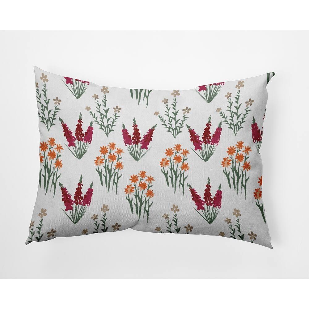 Flower Field Indoor/Outdoor Throw Pillow