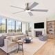 preview thumbnail 66 of 69, YUHAO Kaleido 52 in. Indoor Matte Black 3-Colors Integrated LED 6-Speeds Ceiling Fans with Dual-Finish Blades and Remote Control