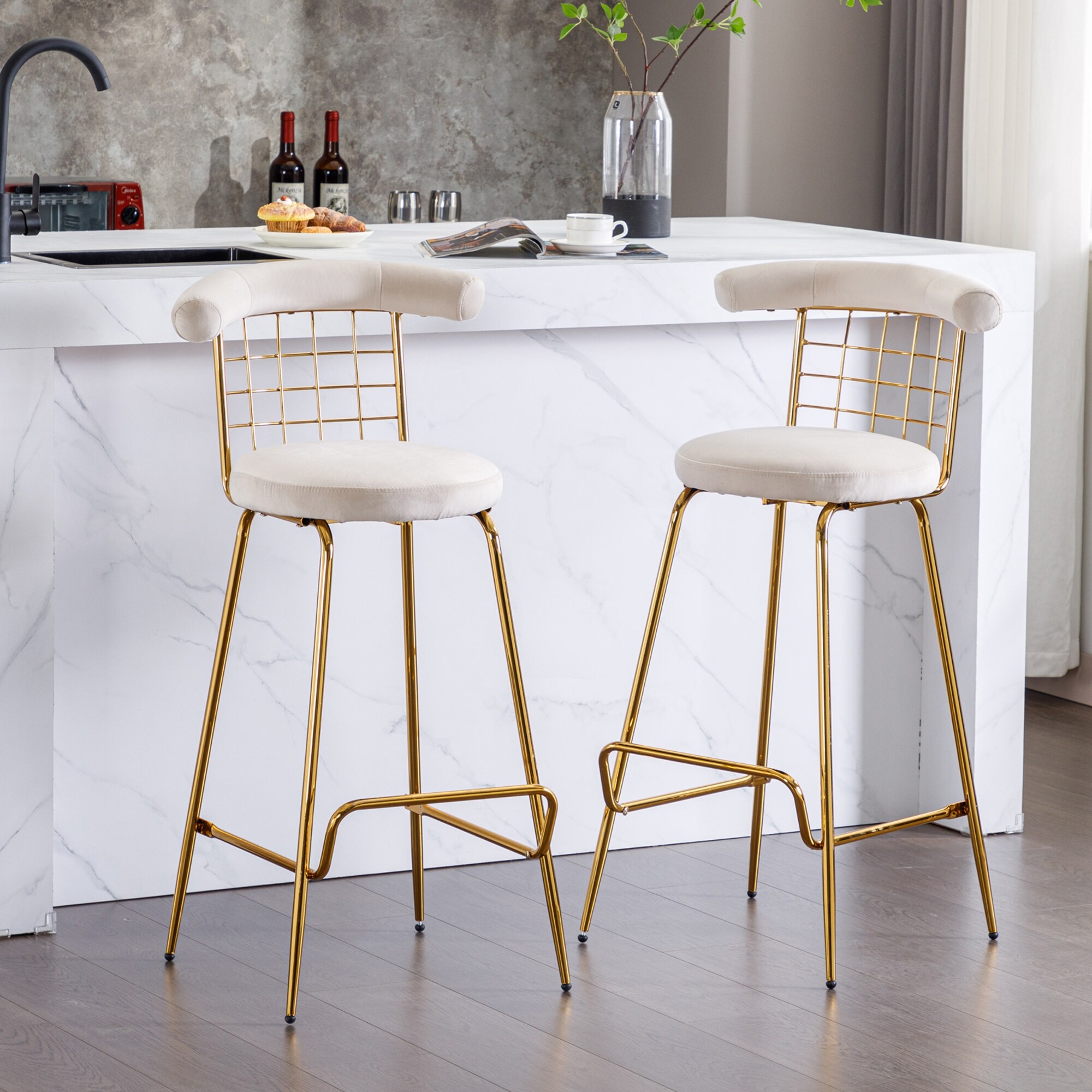 Gold clearance bar chairs