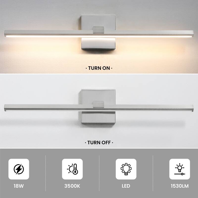Modern Vanity Lighting Fixtures 24/32/39'' Bathroom Vanity Lights Over Mirror Wall Sconce for Bathroom