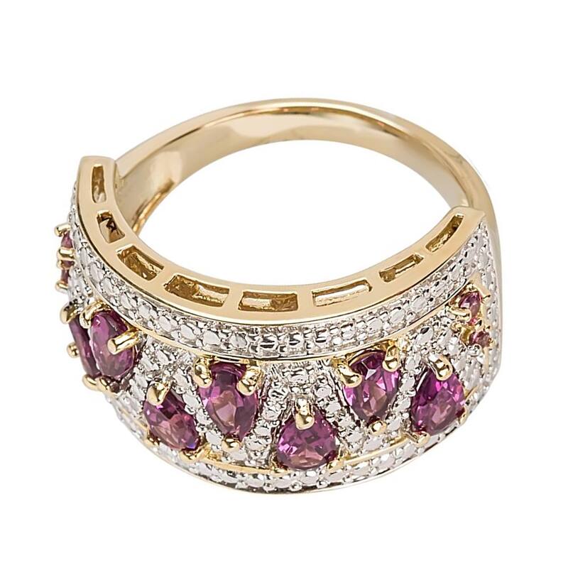 925 Sterling Silver Rhodolite Garnet Ring