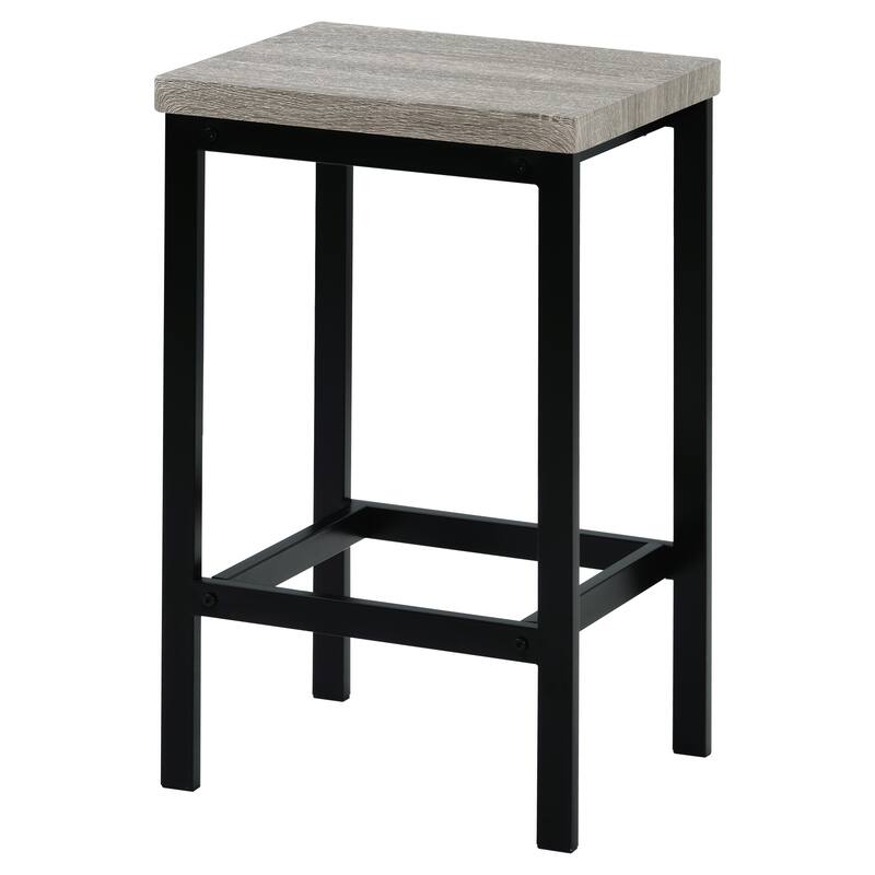 Counter Height Extra Long Dining Table Set with 3 Stools and Footrest Pub Kitchen Side Table Set for Living Room, Apartment
