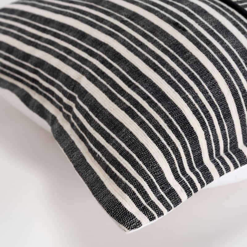 Rizzy Home Woven Stripe Texture Throw Pillow