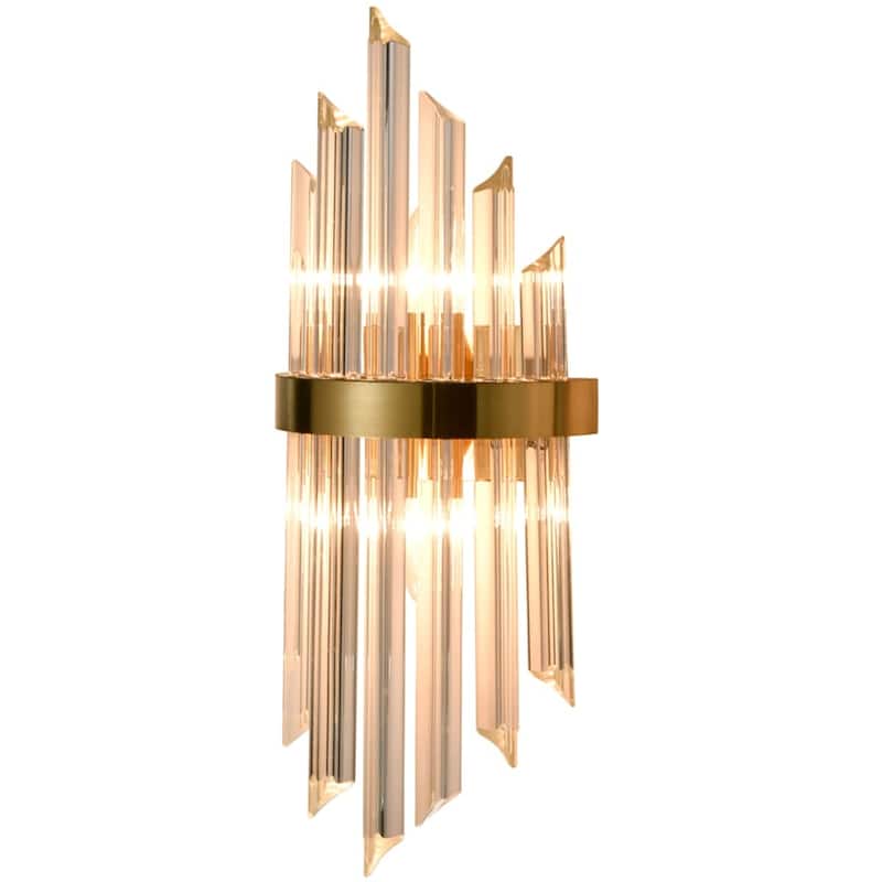 Ferentino Modern Glass Rod Wall Sconces Set of 2