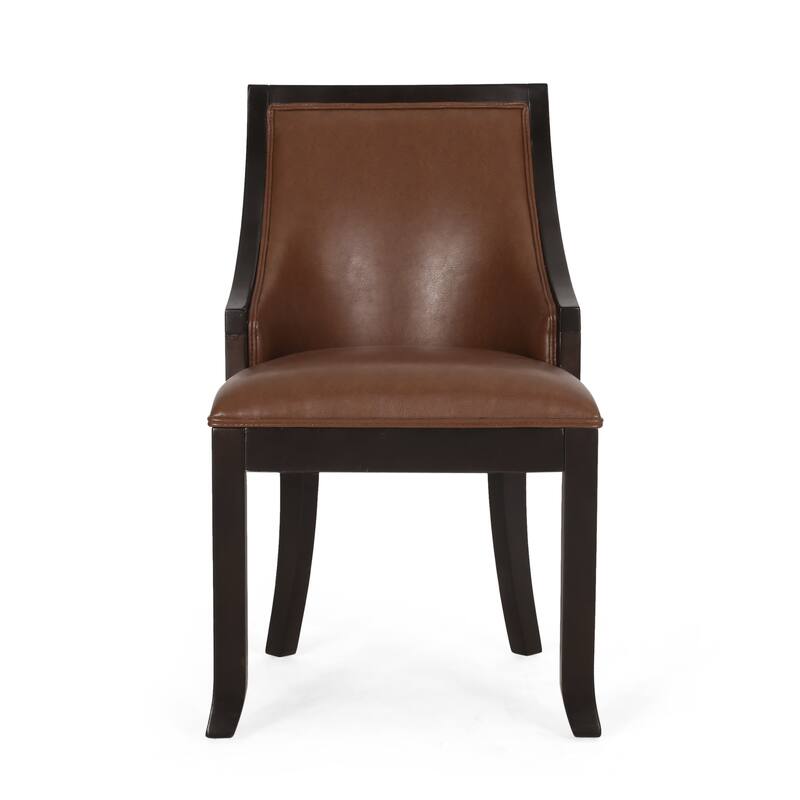 Thurber Upholstered Birch Wood Dining Chairs (Set of 2) by Christopher Knight Home