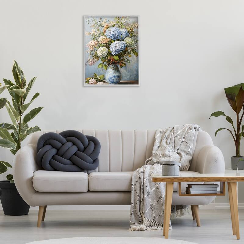 Stupell Classic Hydrangeas & Leaves Framed Giclee Art Design By Franklyn Gregory