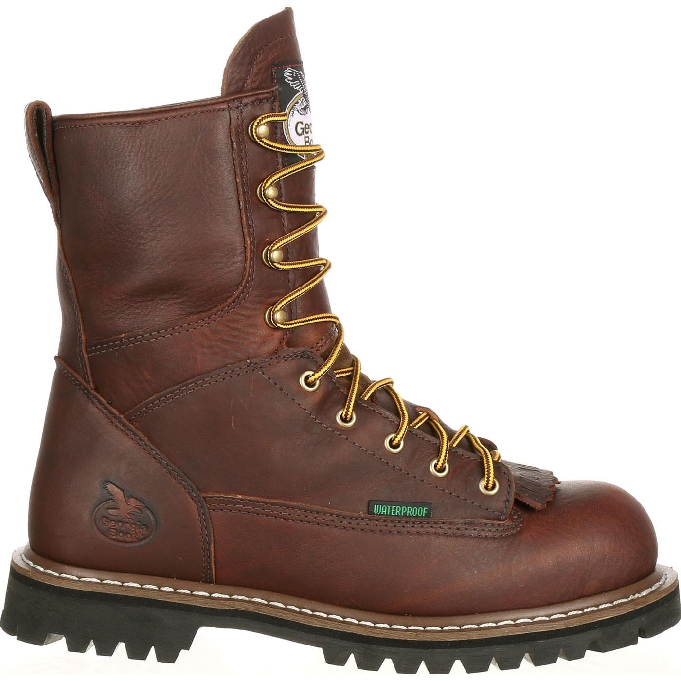 Shop Georgia Steel Toe Waterproof Lace To Toe Work Boot G103 Overstock 27422512