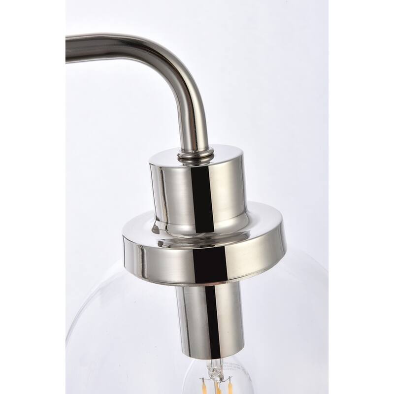 Hudson 2-light Bath Sconce with Clear Shade