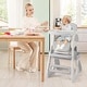 preview thumbnail 2 of 8, Gymax Convertible Baby Tall Chair 2-Tier Food Tray Feeding Chair for