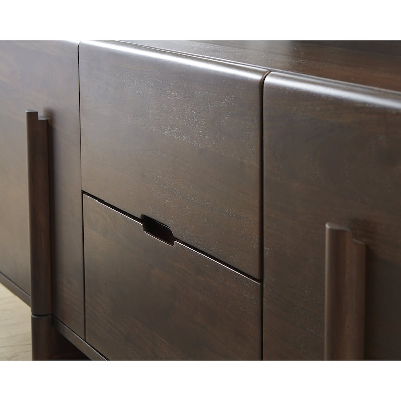 Signature Design by Ashley Kydler Brown Accent Cabinet - 63" W x 16.75" D x 28" H