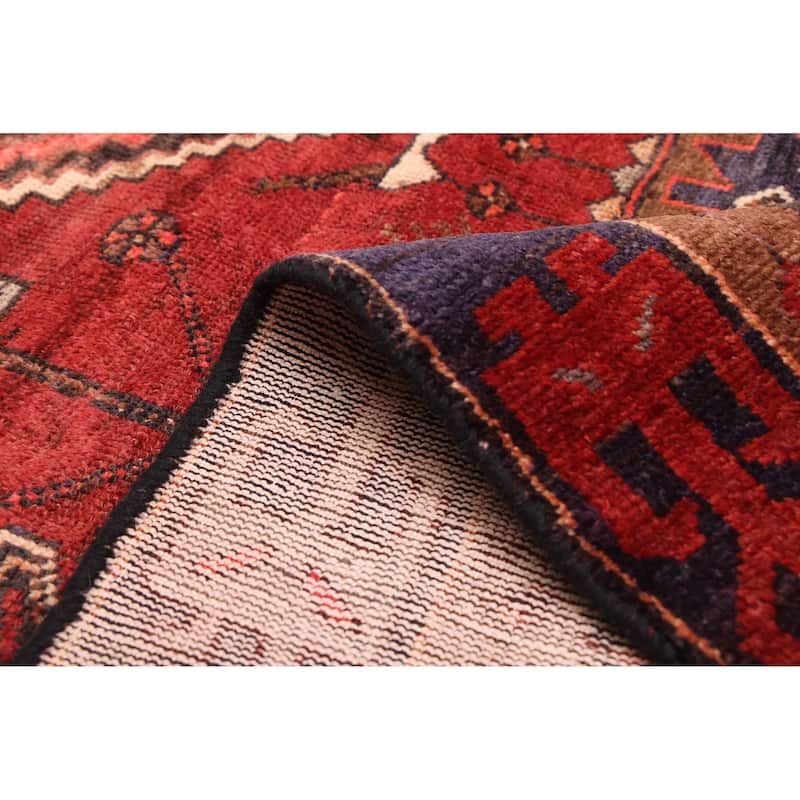 ECARPETGALLERY Hand-knotted Konya Anatolian Dark Red Wool Rug - 4'9 x 10'3
