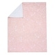 preview thumbnail 5 of 5, Lambs & Ivy Petals Pink/White Floral Fleece Faux Shearling Soft Baby Blanket