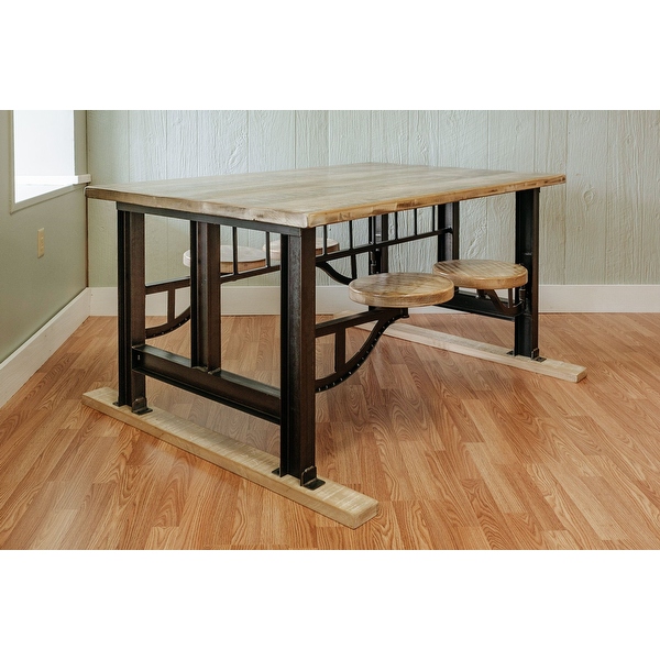 Carbon Loft Yoona Rustic Golden Brown Solid Wood Dining Table