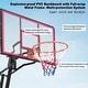 preview thumbnail 6 of 8, Portable Basketball Hoop,Adjustable Height 8.04ft to 10.01ft,44 inch Backboard with Rebound System,w/Rebound Board & Wheels