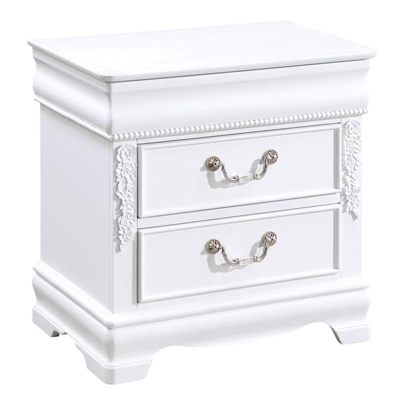 Furniture of America Pati 3-Piece White Wood Panel Bedroom Set