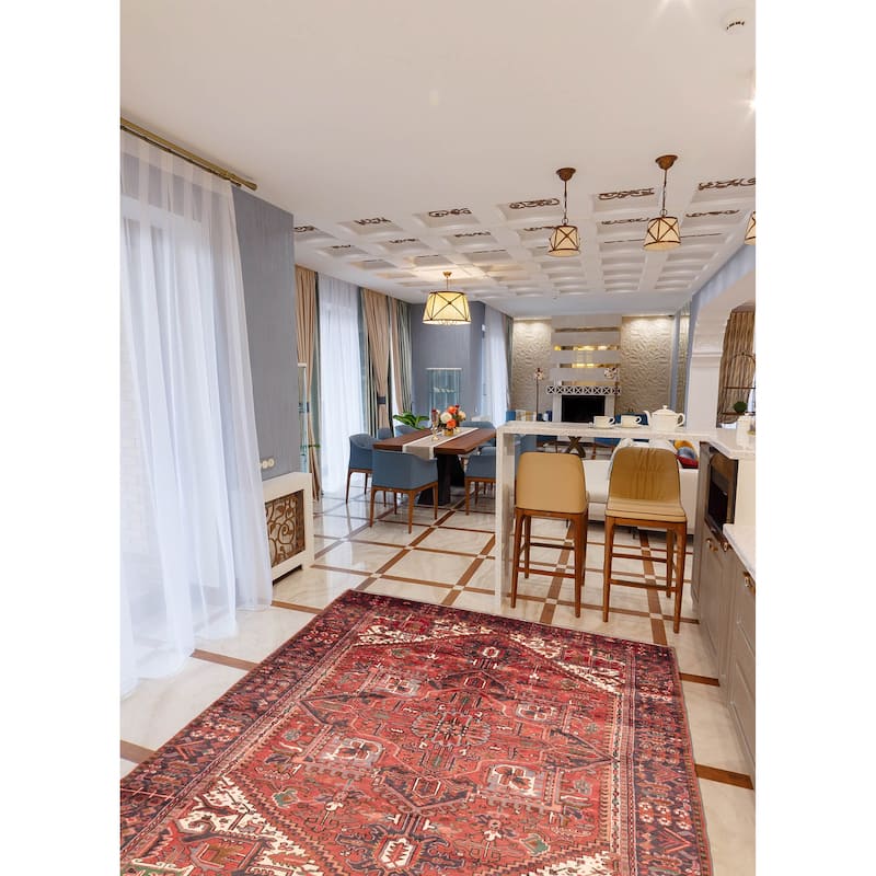 ECARPETGALLERY Hand-knotted Sarabi Red Wool Rug - 8'4 x 11'9