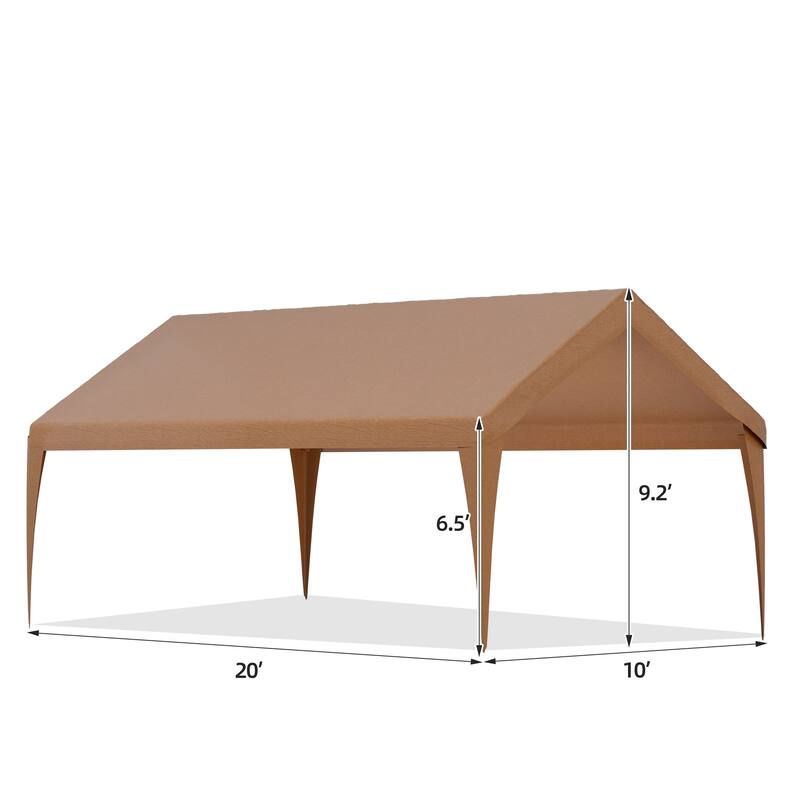 Heavy-Duty Carport Replacement Canopy, Rainproof & UV-Resistant, Canopy Only (Frame Not Included), Ideal for Cars