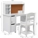 preview thumbnail 4 of 4, Kids Study Desk with Chair,Student Writing Desk with Bookshelf