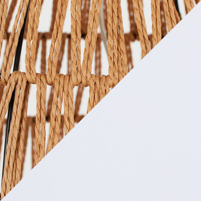 The Curated Nomad Safa 29" Rattan Table Lamp