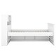 preview thumbnail 24 of 22, Twin Captain Platform Bed with Bookcase Headboard & 4-Drawers, Grey