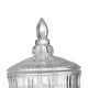 preview thumbnail 4 of 3, A&B Home Clear and Polished Silver 21-inch Grid Pattern Lidded Drink Dispenser